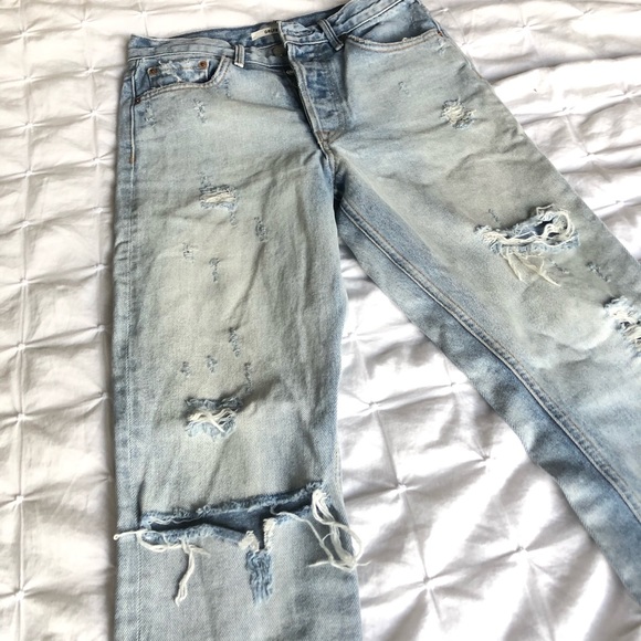 GRLFRND Light Wash Jeans - Picture 1 of 8